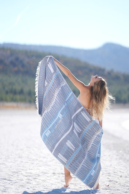 Tibia Beach Towel-Blue