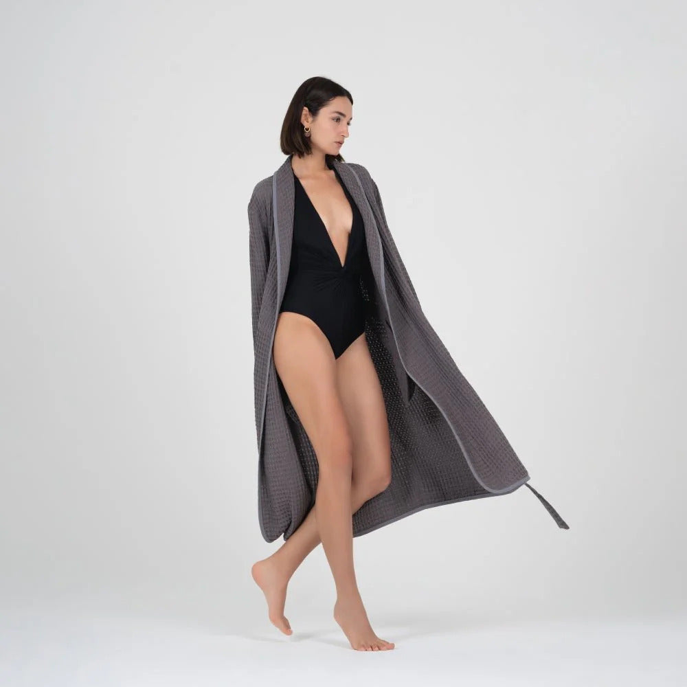 Duru Charcoal Grey Bathrobe