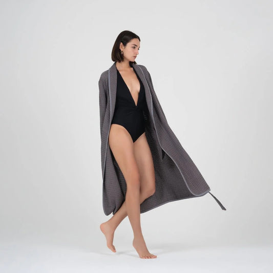 Dupduru Bathrobe - Charcoal Grey