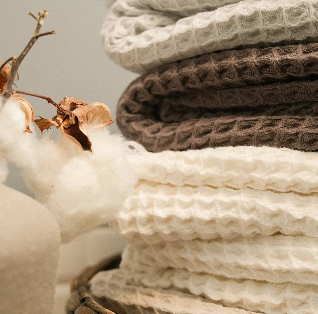 Duru White Waffle Towel